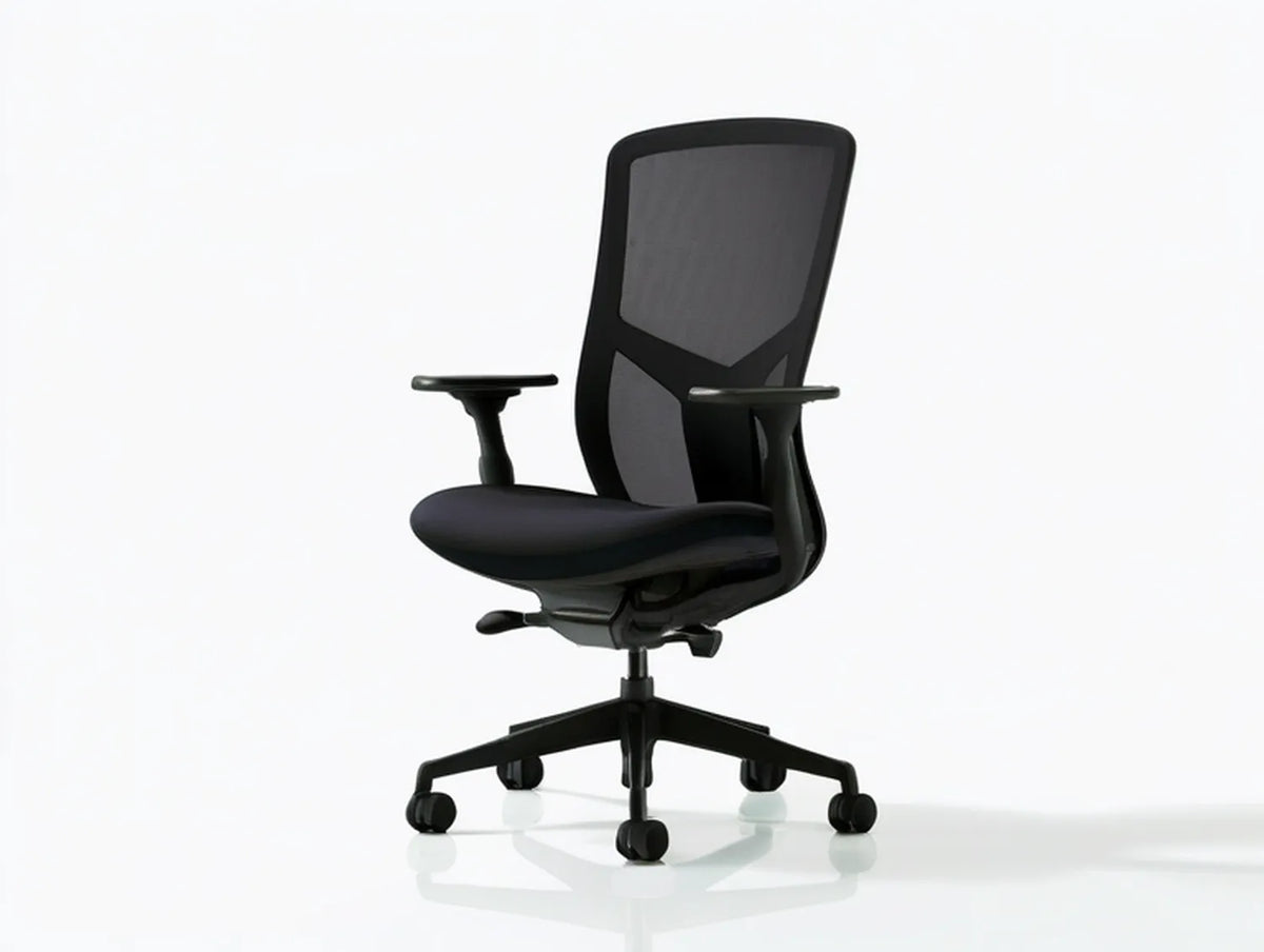 Ergonomic High-Back Mesh Office Chair, Black/Gray, 26 x 26 x 45.3-49.2 in