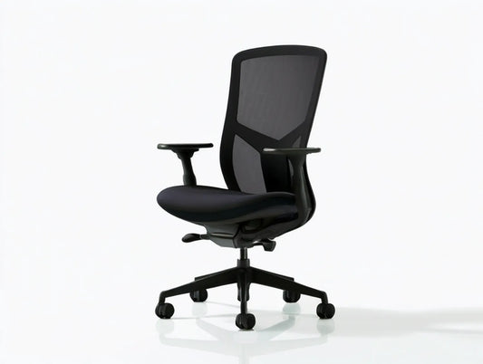 Ergonomic High-Back Mesh Office Chair, Black/Gray, 26 x 26 x 45.3-49.2 in